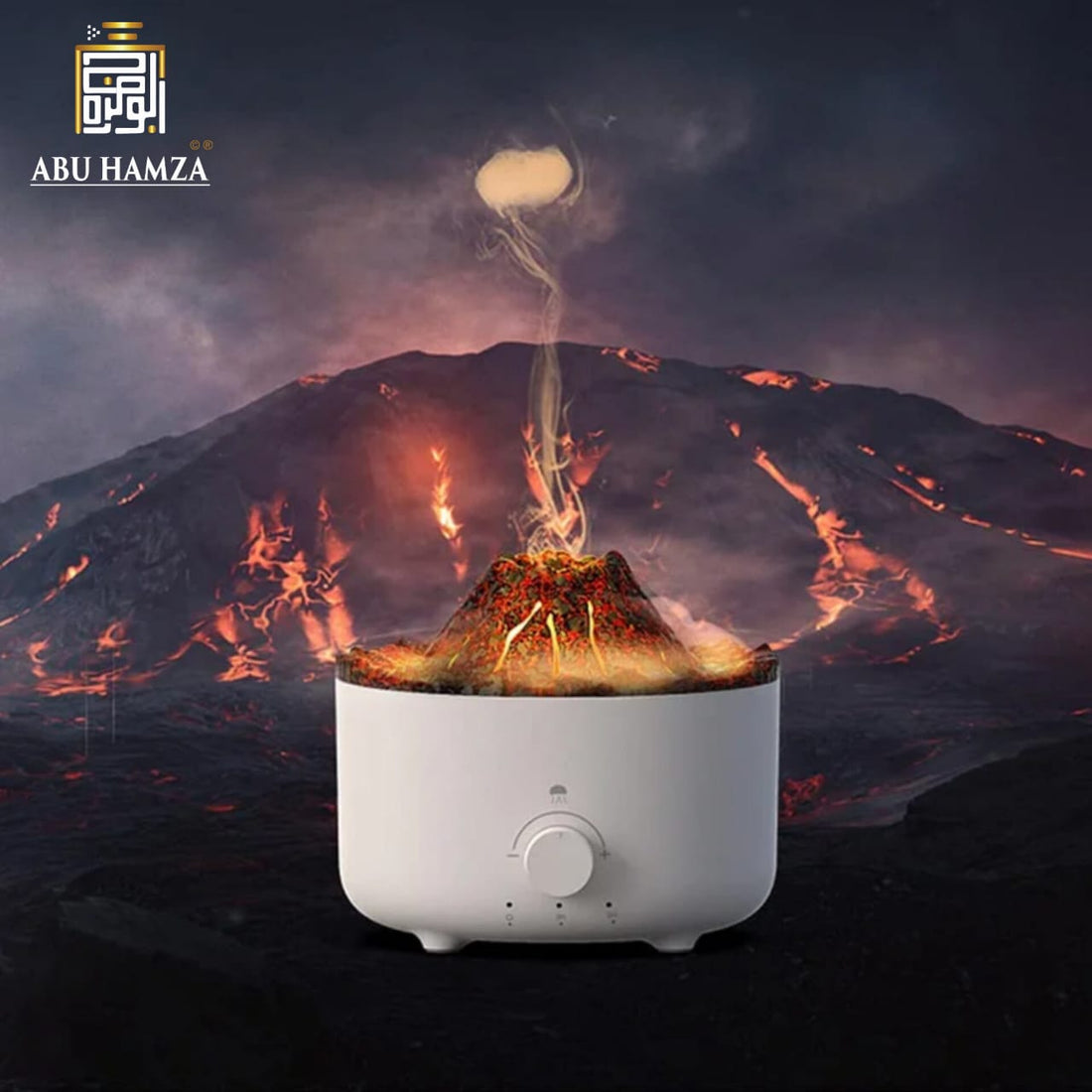 560ml 3d simulated jellyfish remote control volcano humidifier cool mist flame diffuser fire flame arooma diffuser