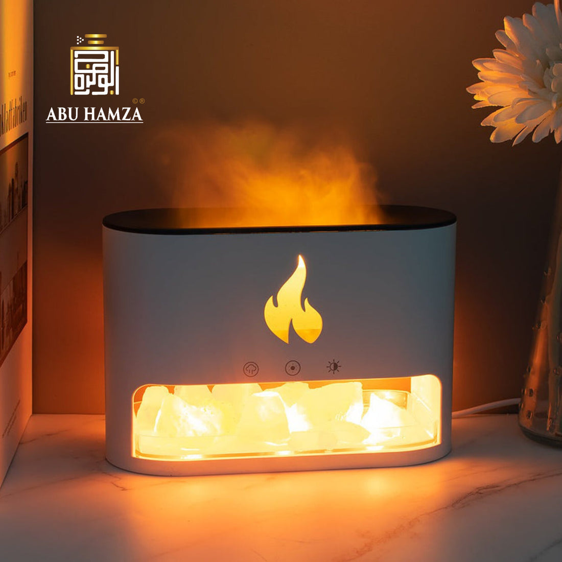 Flame Humidifier - 3-in-1 Humidifier, Diffuser, and Night Light