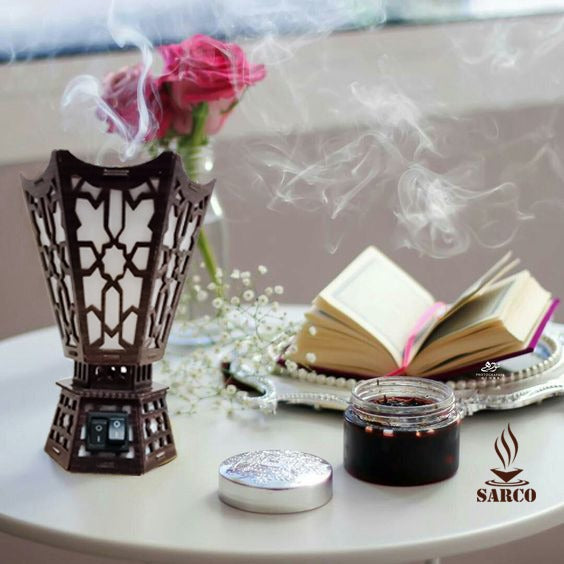 Electric incense burner with night lamp