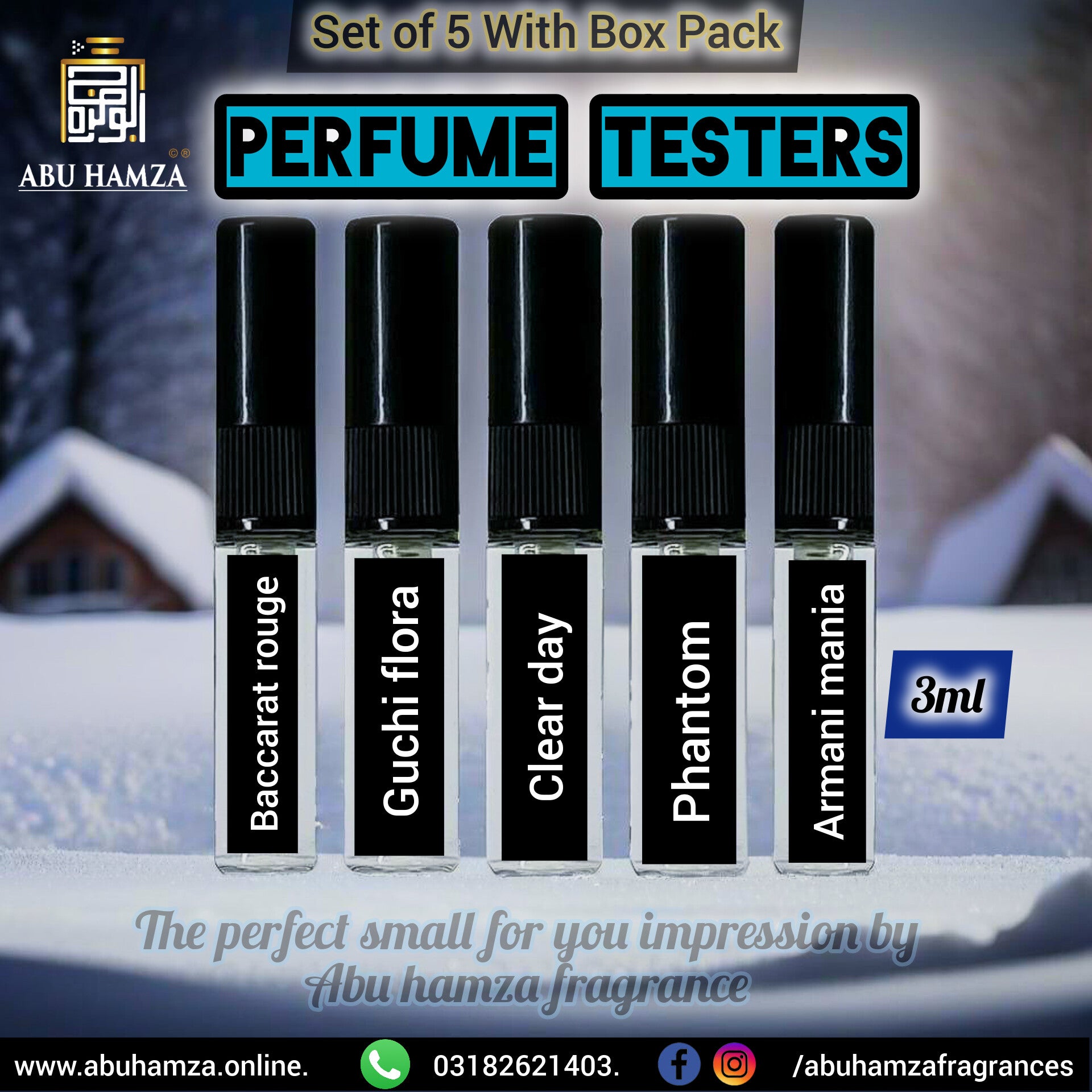 Pack of 5tester with box pack