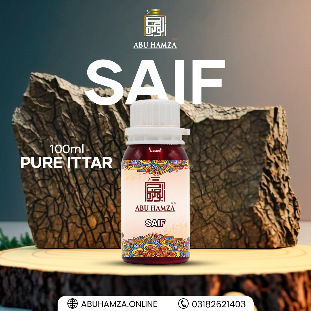 100ML PURE ITTAR SAIF BY ABU HAMZA