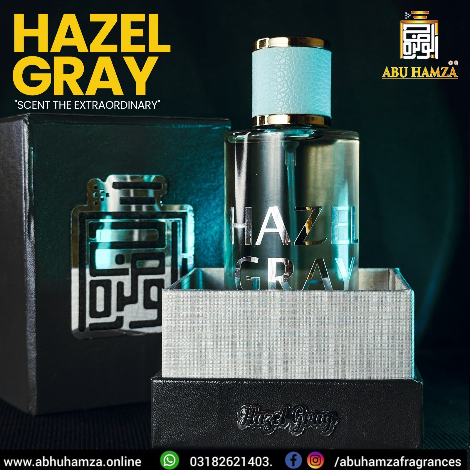 HAZEL GREY BY ABU HAMZA  100ML  PERFUMES