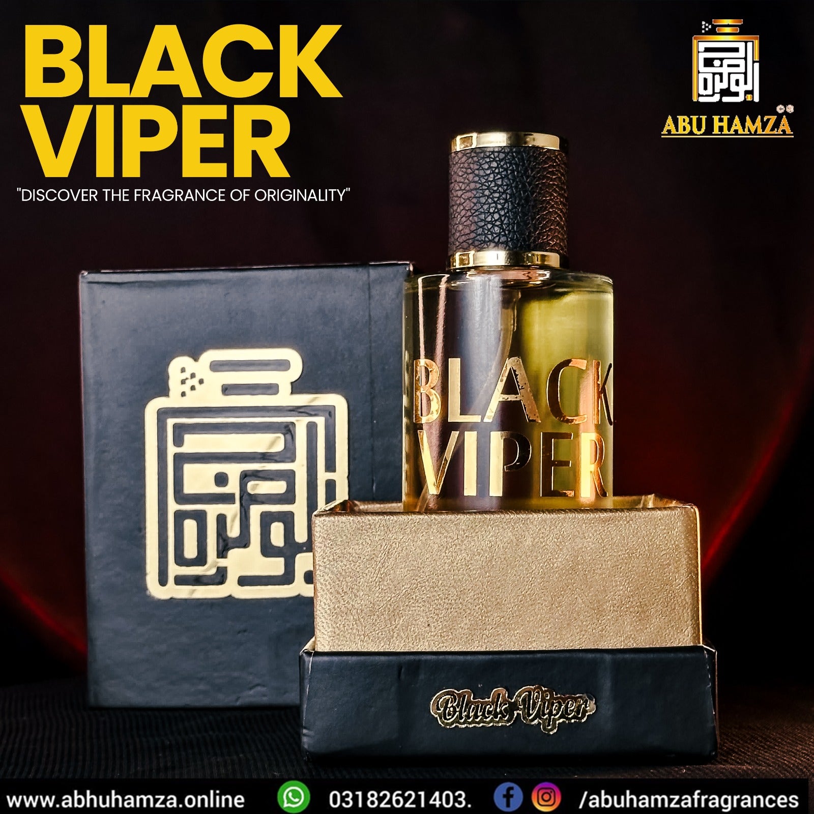 BLACK VIPER BY ABU HAMZA 100ML PERFUMES